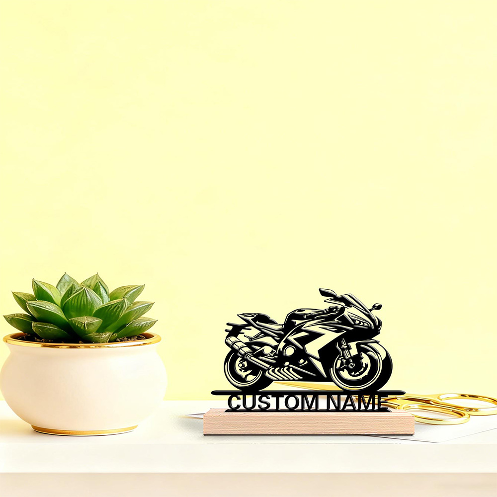 Letter S Art Craft - 1pc Patung Motor Abstrak Keren, Dapat