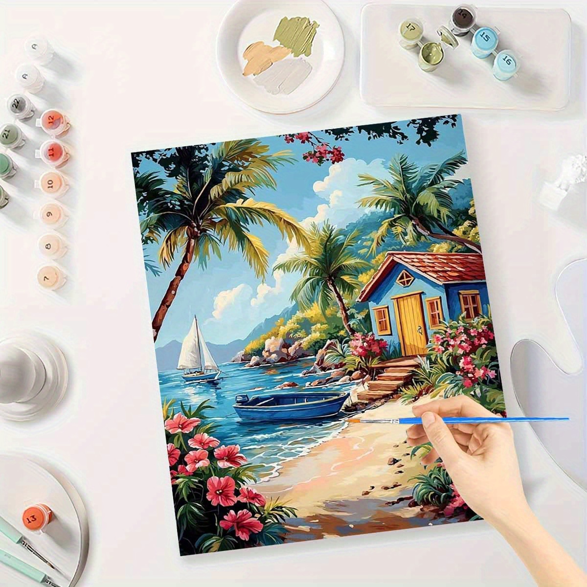 Letter S Art Craft - Kit Lukis dengan Angka untuk Dewasa