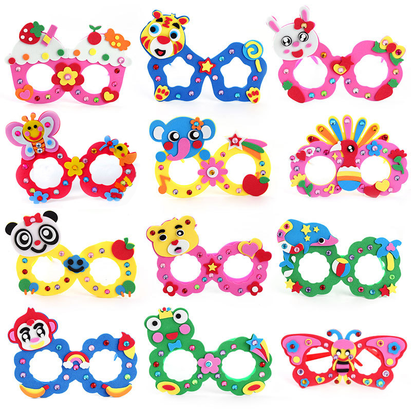 Art Craft Glasses Frames - Kacamata anak-anak DIY EVA bingkai berlian,