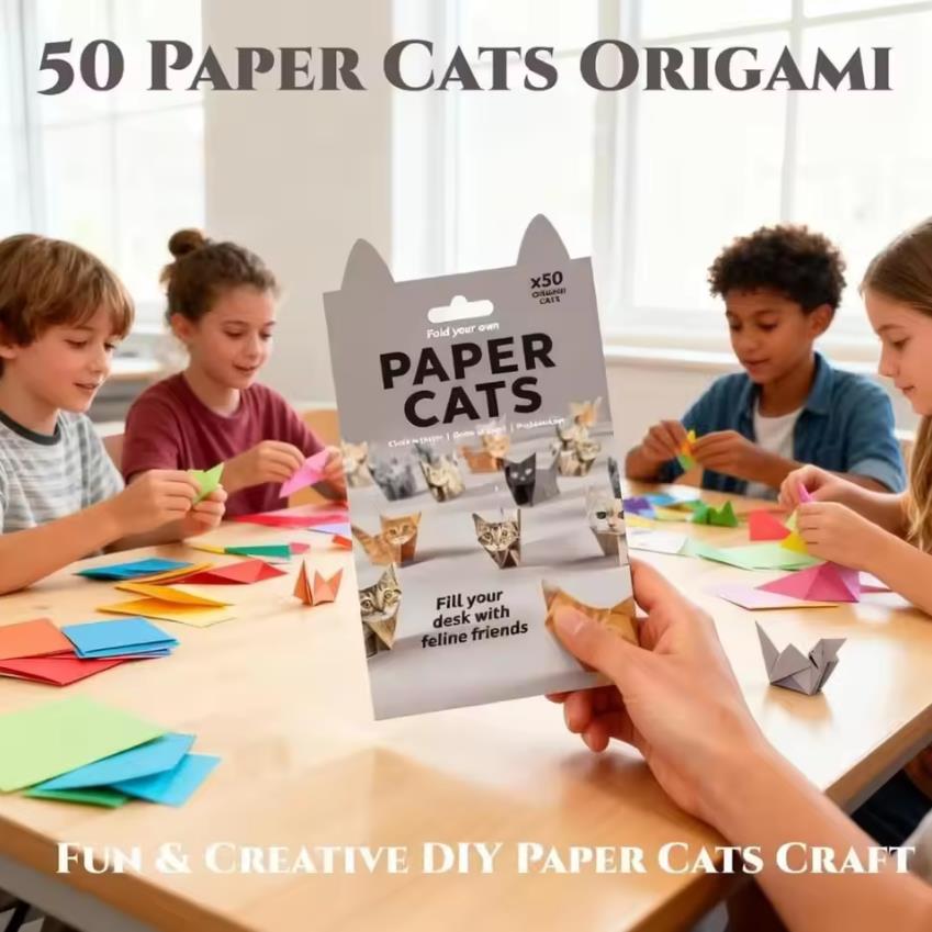 50Pcs Kit Origami 3D DIY Kucin - Dinosaur And Craft ulasan dan harga