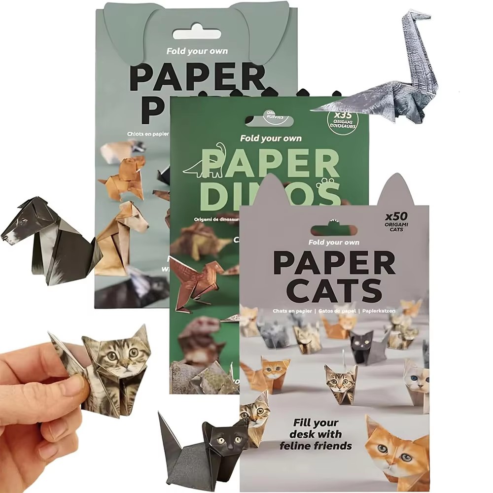 50Pcs Kit Origami 3D DIY Kucin - Dinosaur And Craft ulasan dan harga