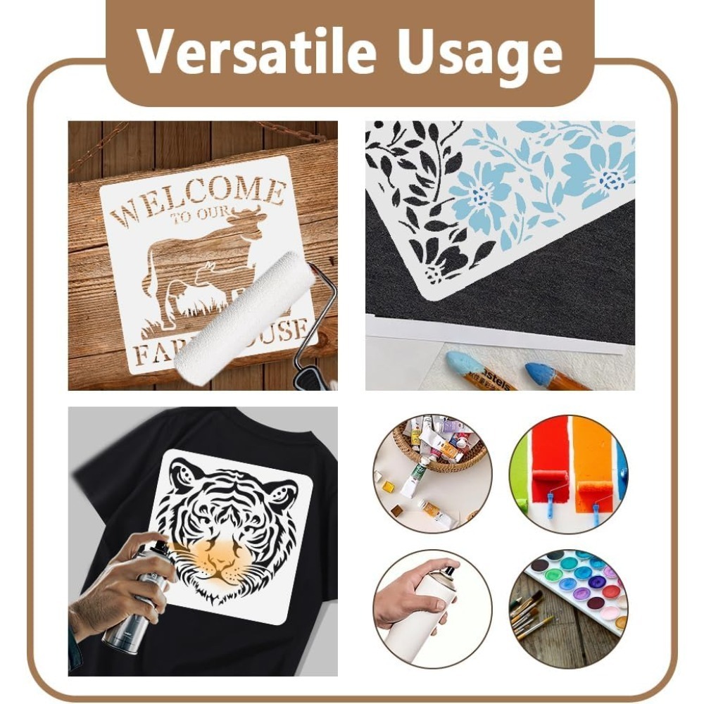1 Buah Stencil Seni Kerajinan  - Art And Craft With Paint ulasan dan harga