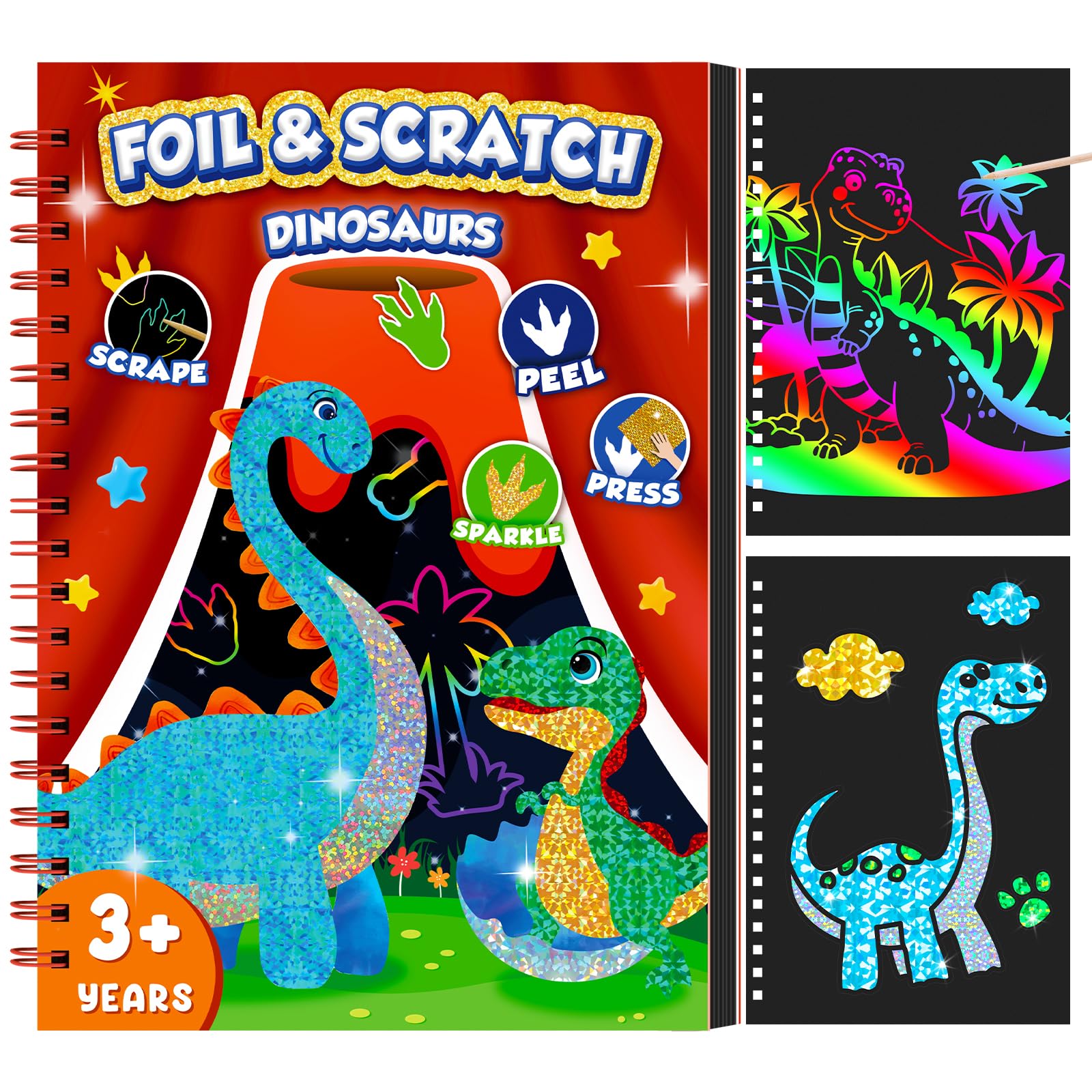 Buku Seni Goresan Dinosaurus u - Dinosaur And Craft ulasan dan harga