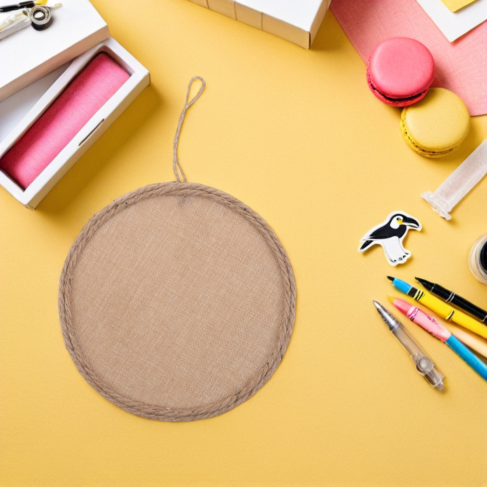 4Pcs Papan Kanvas Linen untuk  - Art And Craft For Nursery ulasan dan harga