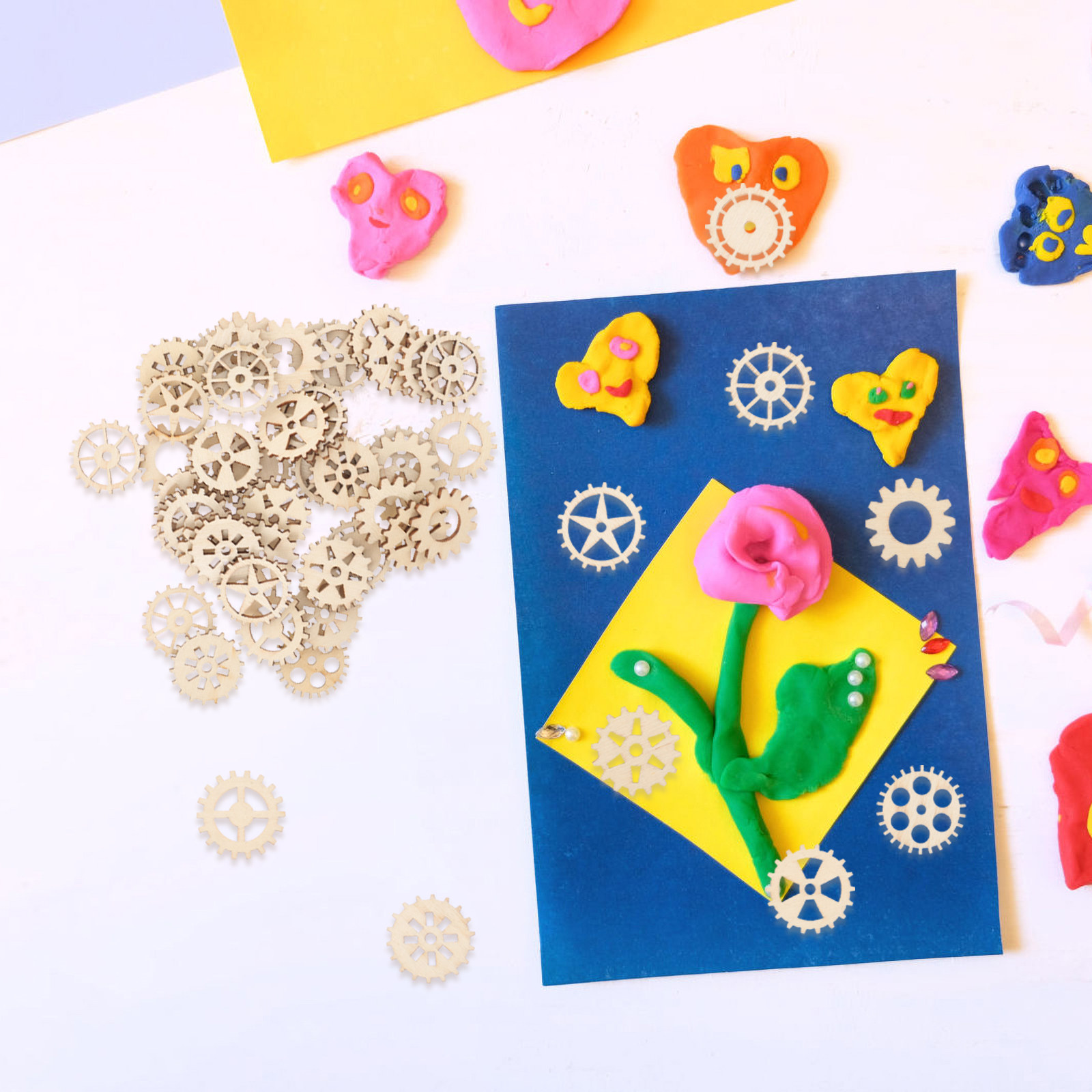 100Pcs Kit Kerajinan Gigi Kayu - Art And Craft For Nursery ulasan dan harga