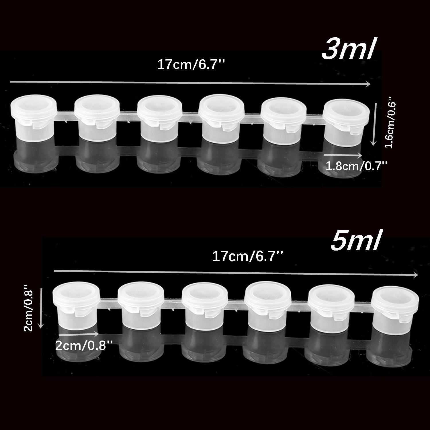 10Strip 60Pot Strip Cat Kosong - Art And Craft With Paint ulasan dan harga