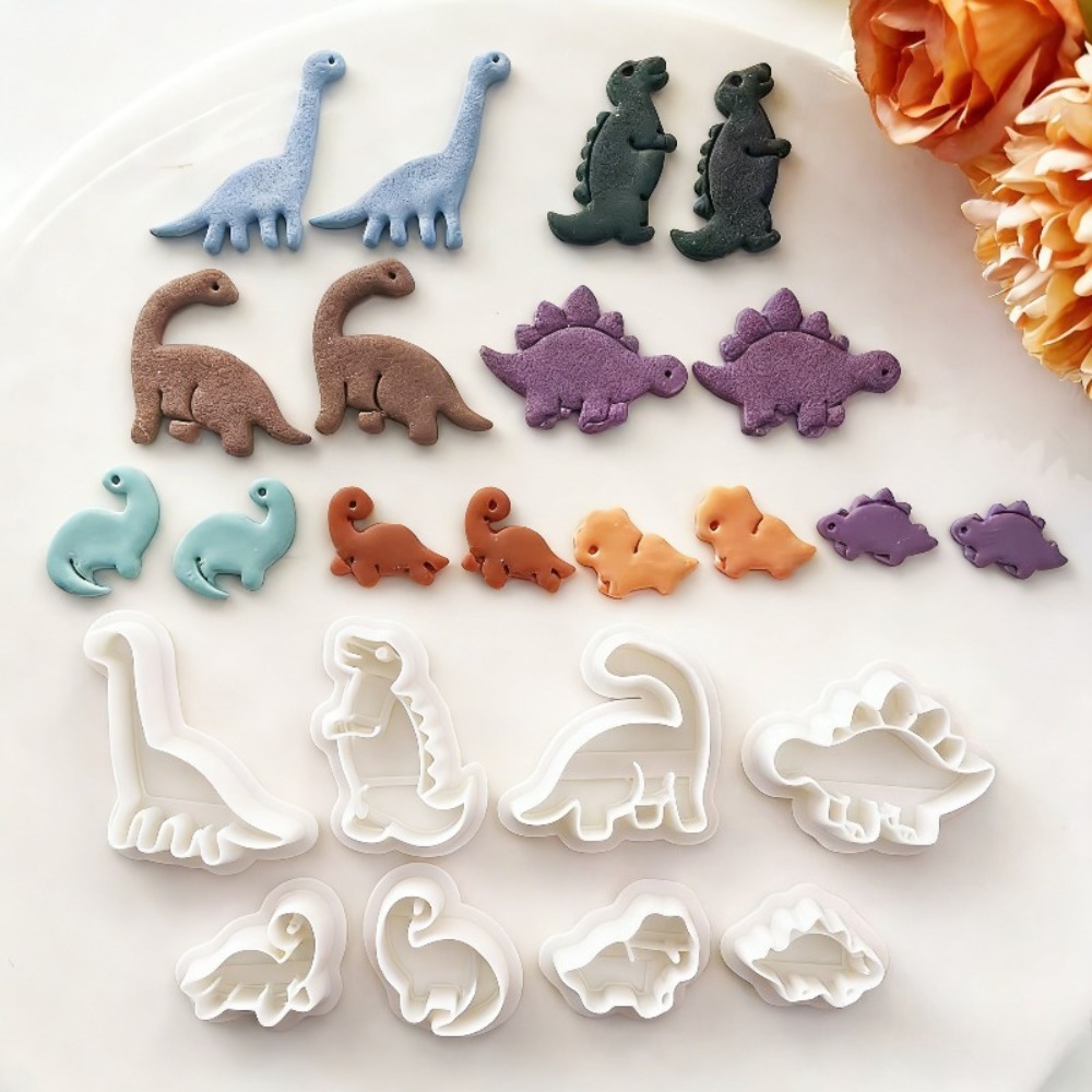8 Buah Set Pemotong Tanah Liat - Dinosaur And Craft ulasan dan harga