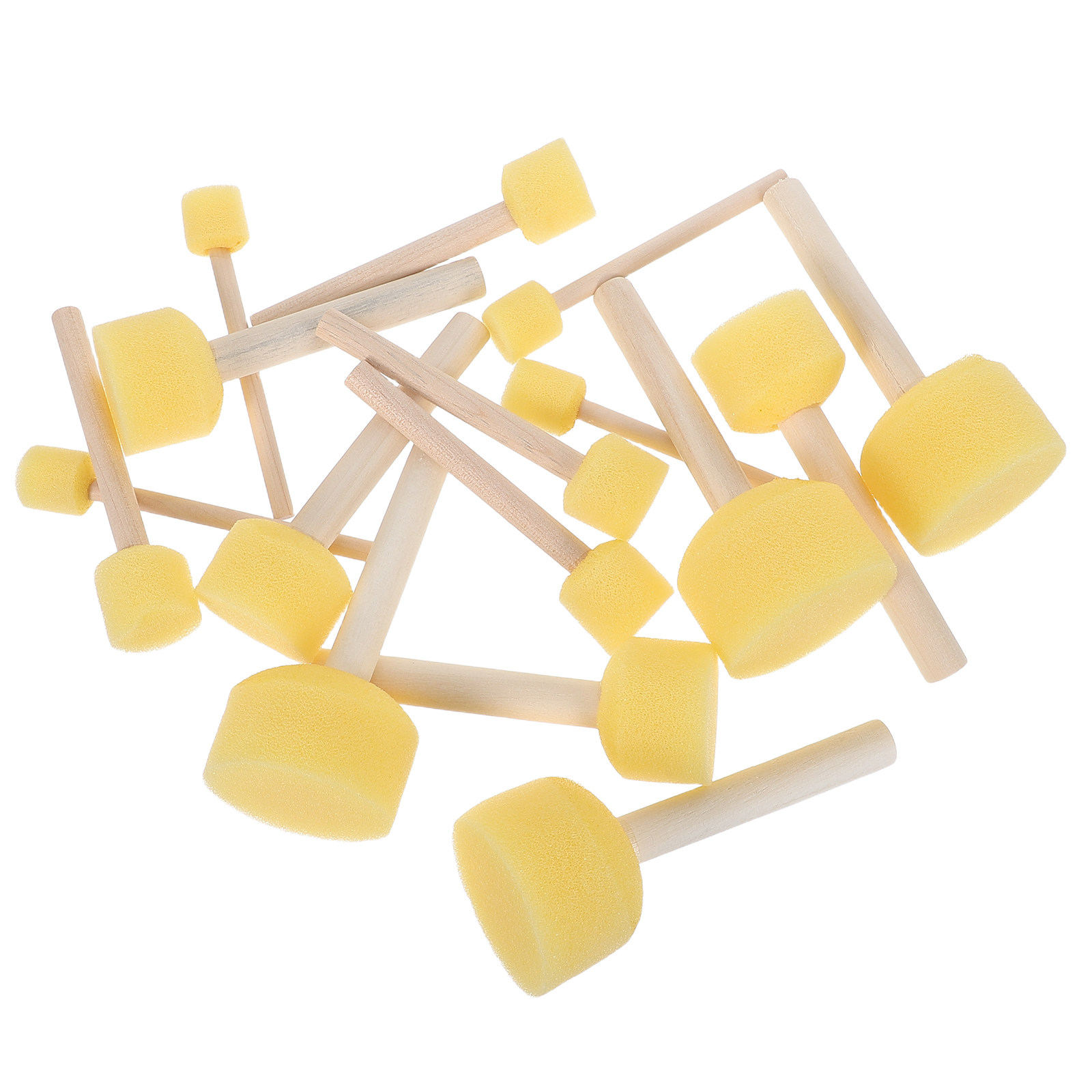 16Pcs Set Kuas Spons Bulat unt - Art And Craft With Paint ulasan dan harga