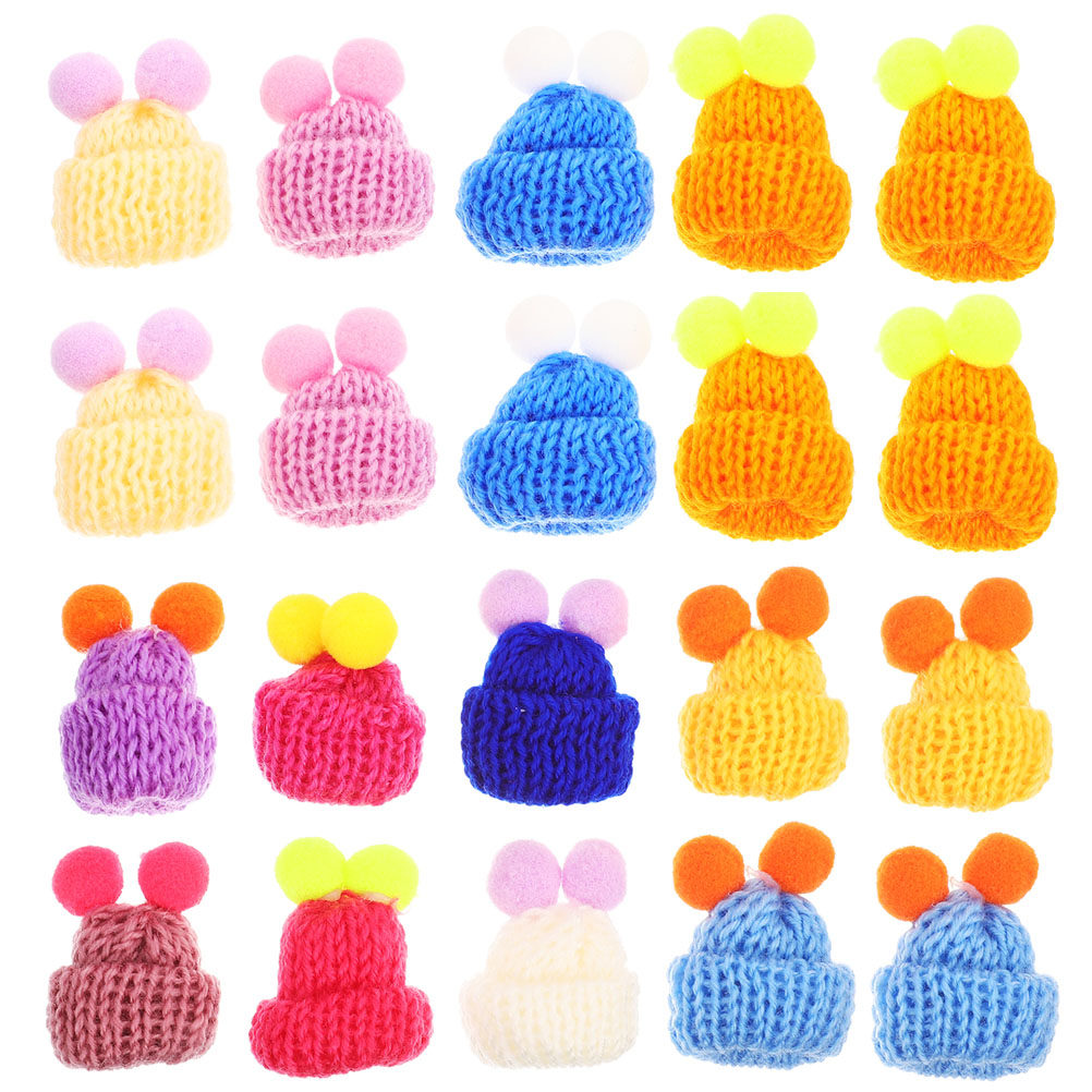 60 Buah Topi Rajut Mini Benang - Art Craft Hat ulasan dan harga