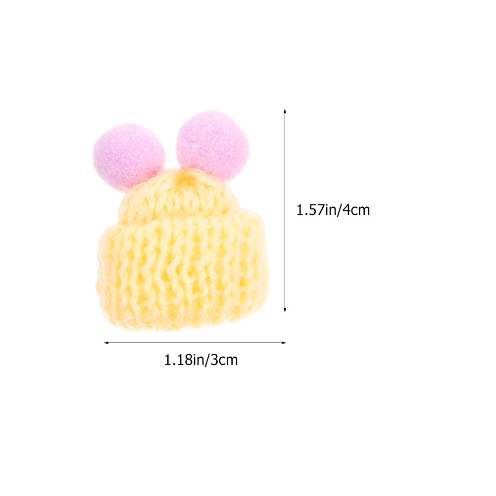 60 Buah Topi Rajut Mini Benang - Art Craft Hat ulasan dan harga